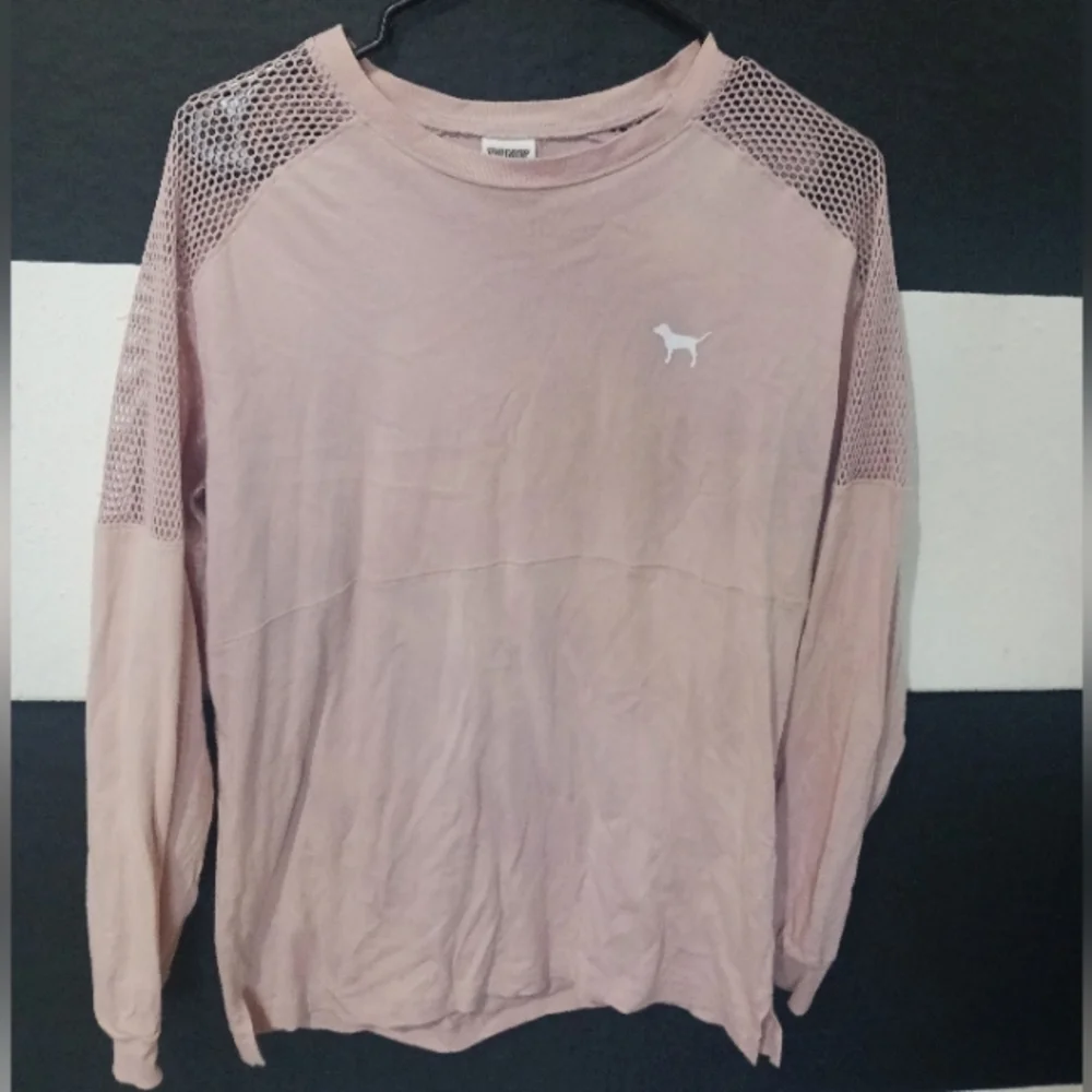 PINK Victoria's Secret Women doggie mesh long sleeve shirt - Picture 1 of 7